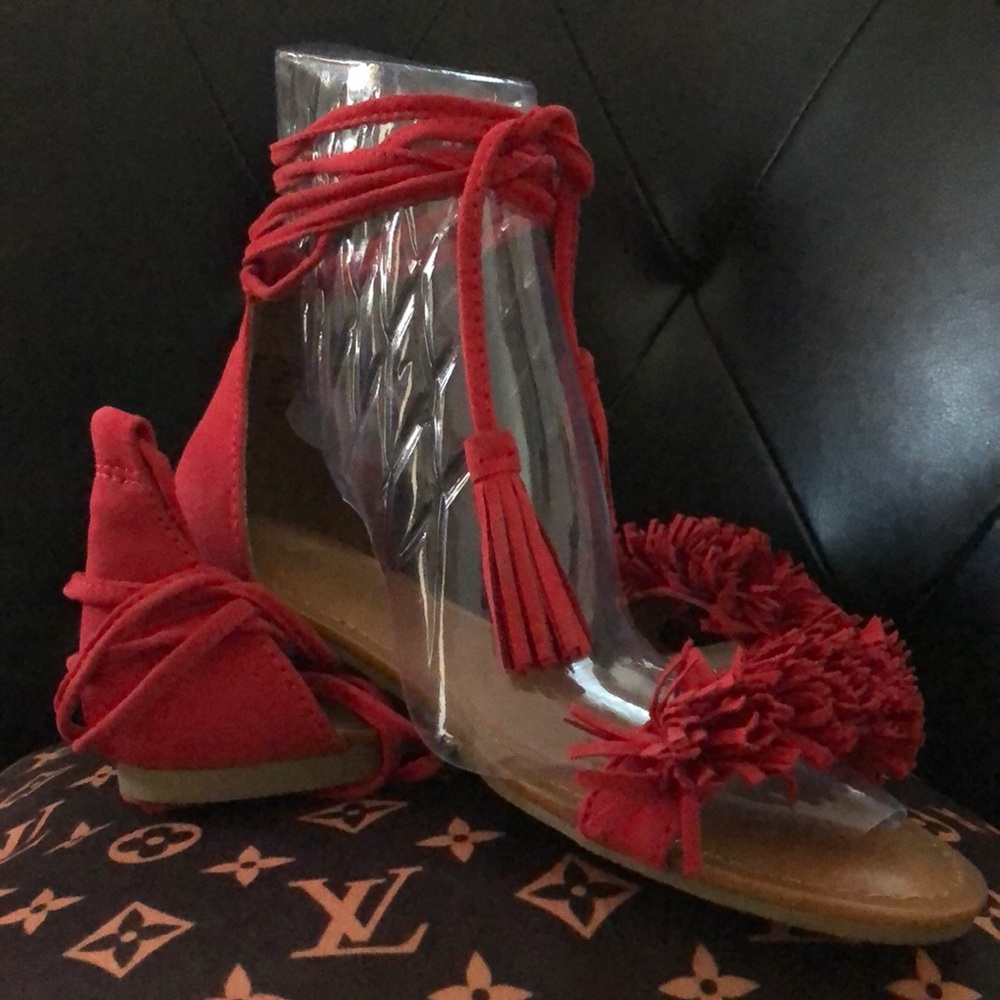 Brash NWT red sandals